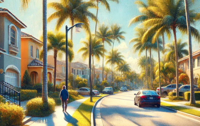 Artistic representation of Deerfield Beach neighborhood